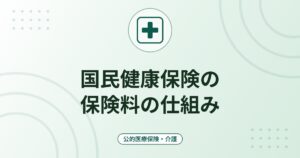 国民健康保険の保険料の仕組み｜所得割・均等割・平等割と上限額・軽減制度の考え方
